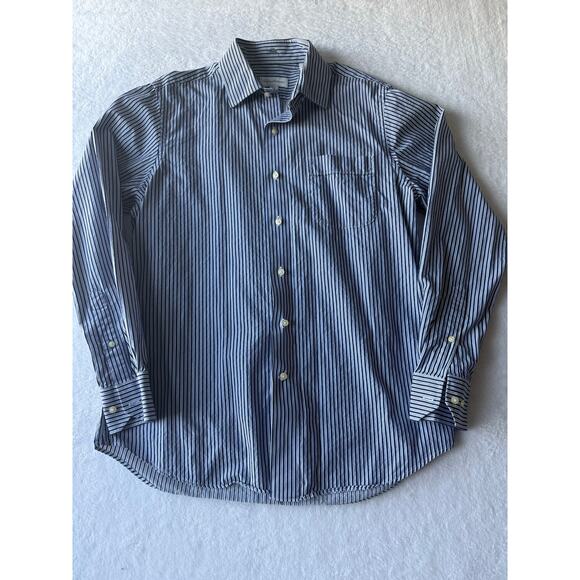 Tommy Bahama Men Size 15 1/2 34-35 Striped Button Down Cotton Shirt Nautical - Picture 1 of 9